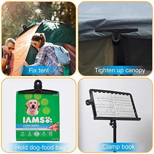 Extra Large Bulldog Clips Black (2 Count)