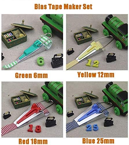 4 Sizes Bias Tape Maker for Fabric Quilting DIY