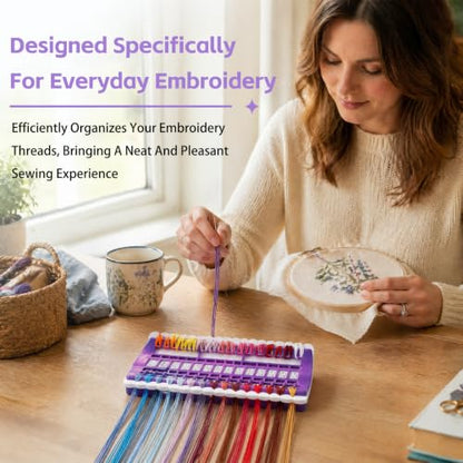 Embroidery Floss Organizer 30 Positions 2 Pcs Thread Organizers