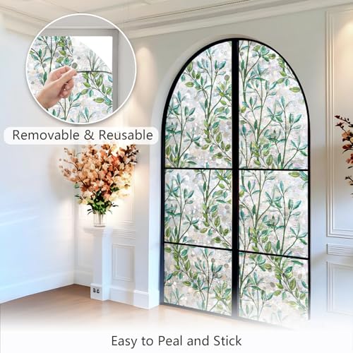 Window Privacy Film Rainbow Stained Glass Cling