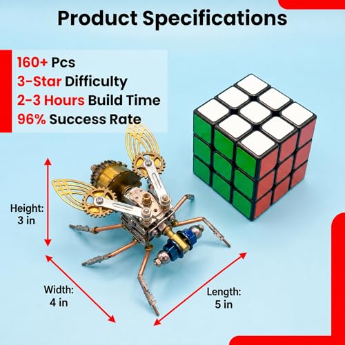 3D Metal Puzzles for Adults Teens (160 Count)
