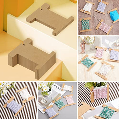 300 Pcs Ribbon Organizer Cardboard Ribbon Bobbin (300 Count)