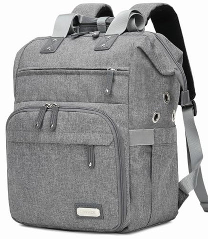 Knitting Bag Backpack Yarn Storage Organizer Travel Bag with USB Charging Port