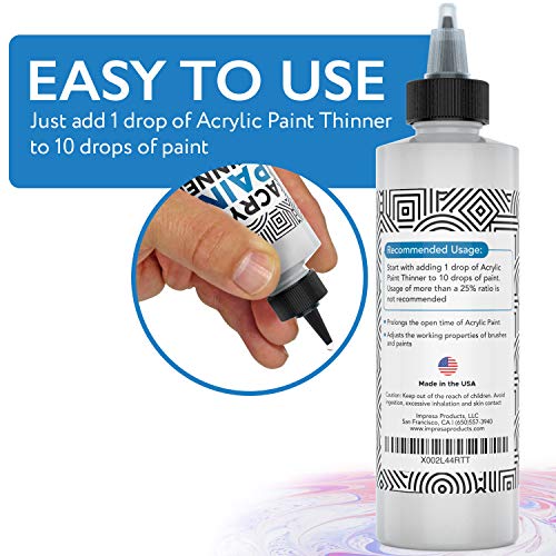 Acrylic Paint Thinner & Mixing Medium (8 Fl Oz)