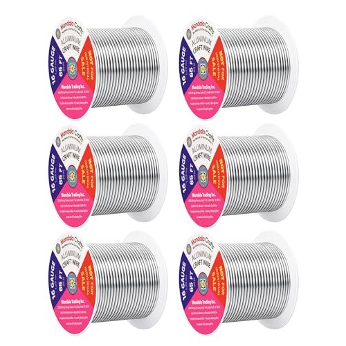 16 Gauge Silver Tone Combo Anodized Aluminum Craft Wire (390 Foot)