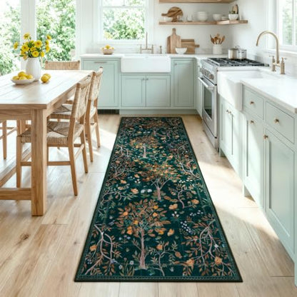 Boho Floral 2x6 Kitchen Runner Rug