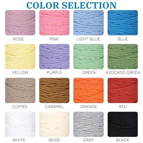 Macrame Cord 3mm x 164 Yards (492 Foot)