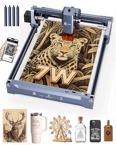 K15 Pro 7w Laser Engraving Machine with App Control