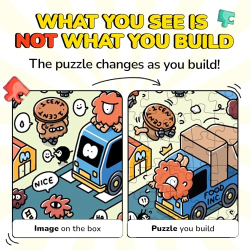 Jigsaw Puzzles 1000 Pieces with Storytelling Comics