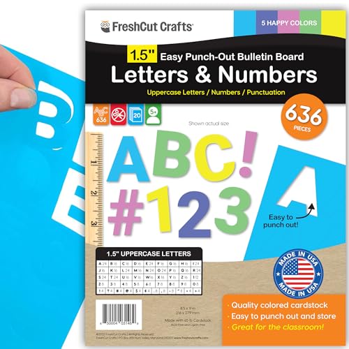 1.5 Inch Bulletin Board Letters & Numbers