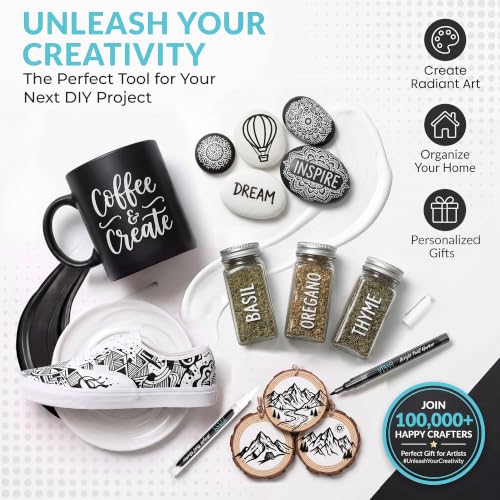Black and White Paint Pens (8 Count)