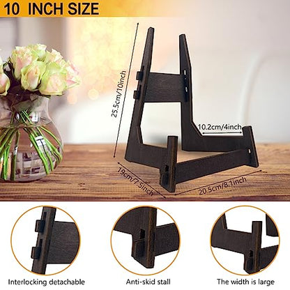 10 Inch Wooden Plate Display Stands