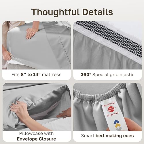 2 Pack Organic Cotton XL Twin Sheet Set (2 Count)