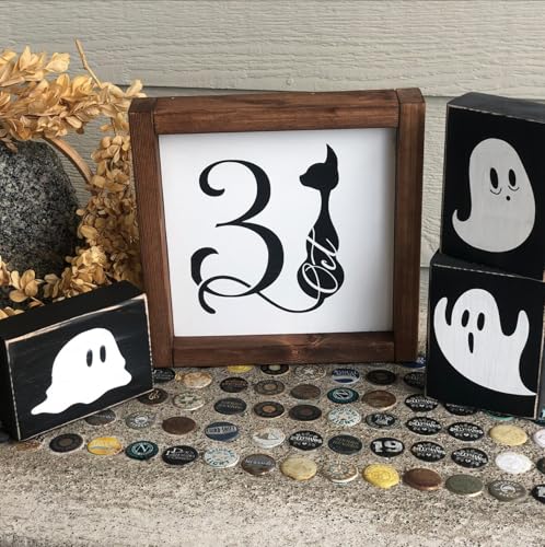 Halloween Stencils for Crafts Reusable Halloween Stencils for Door Mats (13 Count)