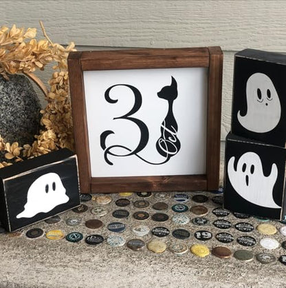 Halloween Stencils for Crafts Reusable Halloween Stencils for Door Mats (13 Count)