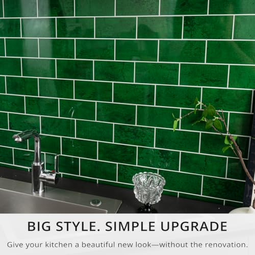 100 Pieces Peel and Stick Backsplash for Kitchen (12.5 Sq Ft)