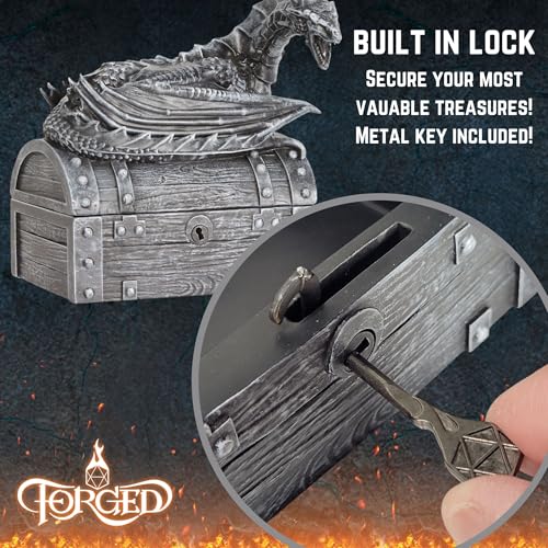 Wyvern Dice Box with Lock and Key