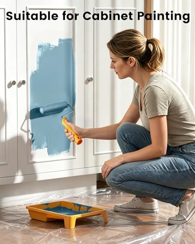 15 Pcs 6 Inch Paint Roller Kit with Small Paint Roller