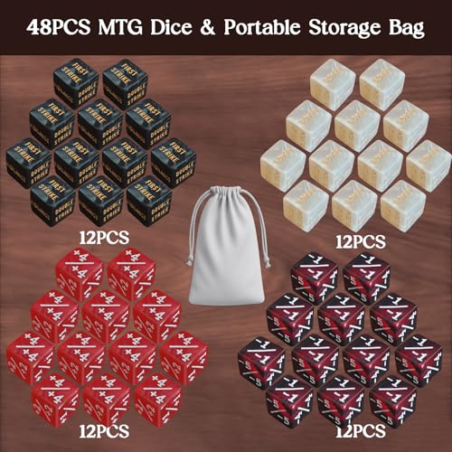 48 Piece Abikities Keyword MTG Dice Counters (48 Count)