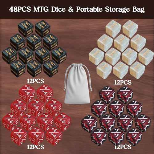 48 Piece Abikities Keyword MTG Dice Counters (48 Count)