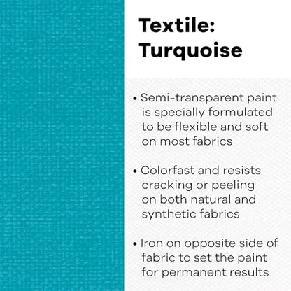 Textile Color Paint Turquoise (8 Ounce)