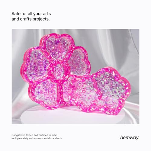Resin Glitter Baby Pink Iridescent 100g Super Chunky (3.5 Ounce)