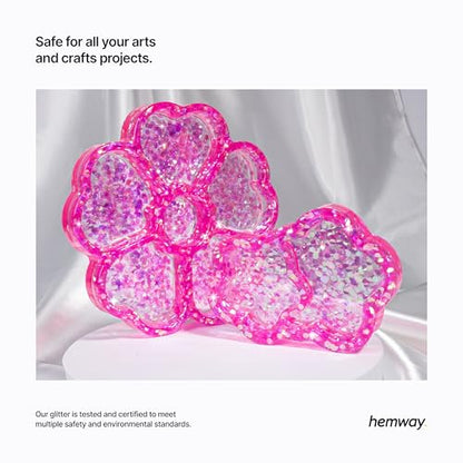 Resin Glitter Baby Pink Iridescent 100g Super Chunky (3.5 Ounce)