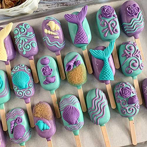 4 Pcs Marine Theme Silicone Fondant Molds