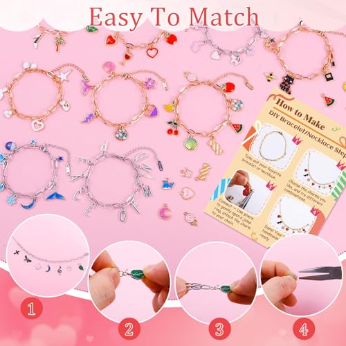 769Pcs Paperclip Charm Bracelet Kit for DIY Christmas Handcraft Gift (769 Count)