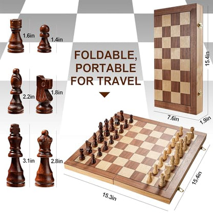 Magnetic Chess Set for Adults & Kids