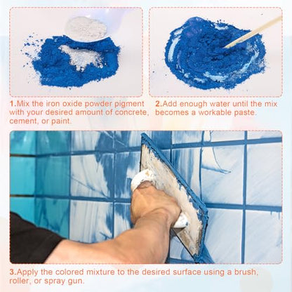 Iron Oxide Powder Concrete Pigment 325 Mesh 3.5oz (28.2 Ounce)