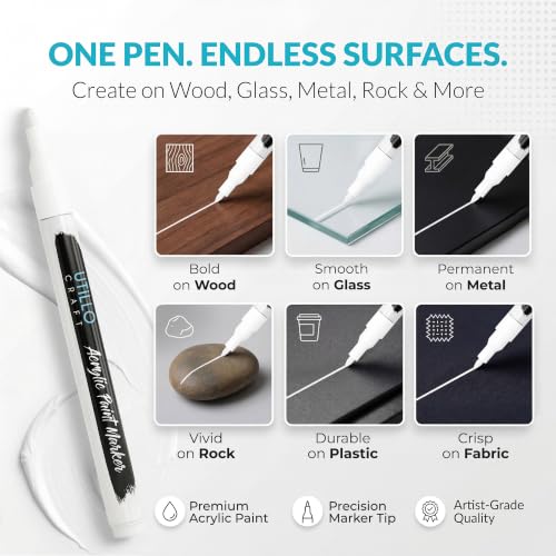 White Paint Pen (8 Count)