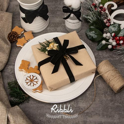 Polyester Black Velvet Ribbon
