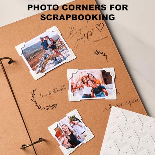White Photo Corners Self