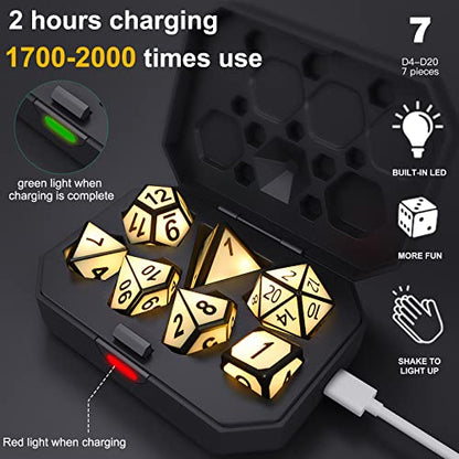 Rechargable DND Dice Set (7 Count)