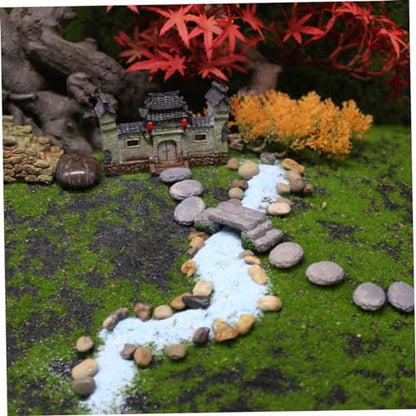 Creative Miniature Bridge and Stepping Stones for Garden and Bonsai Decor DIY Micro Landscape Kit with and Stone Pathway for Succulent Planters and Fish Tank Ornamentation