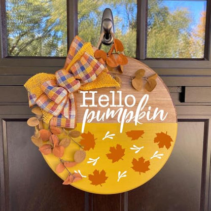 Fall Stencils for Painting on Wood Half Circle Stencils for Crafts Reusable (15 Count)