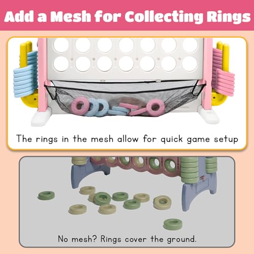 Giant 4 in a Row Connect Game with Mesh Fabric