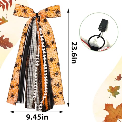 Large Halloween Ribbon Bow for Wreath