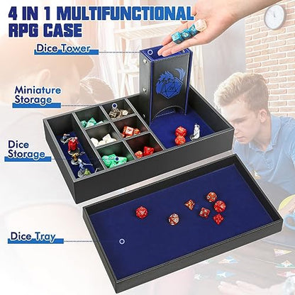 DND Dice Tray & Tower Storage Box