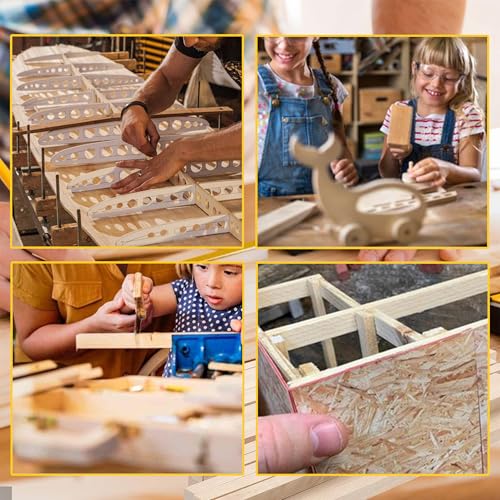 222Pcs Balsa Wood Sticks (222 Count)