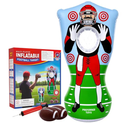 65 Inch Inflatable Football Target Toss for Kids