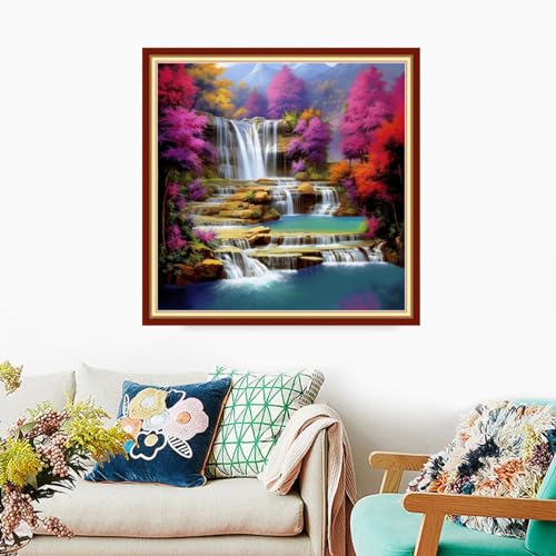 Stamped Cross Stitch Kits Full Range of Embroidery Needlework Starter Kits for Beginners Adults 11CT Embroidery Patterns Art Crafts DIY Needlepoint Kits