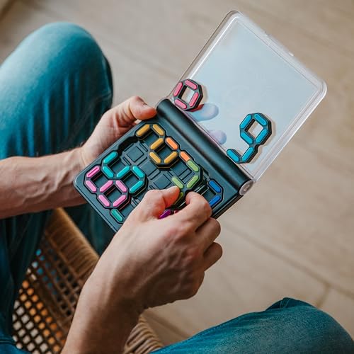 IQ Digits Compact Travel Logic Game with 120 Number Challenges