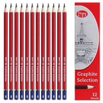 Graphite Professional Drawing Pencils (12 Count)
