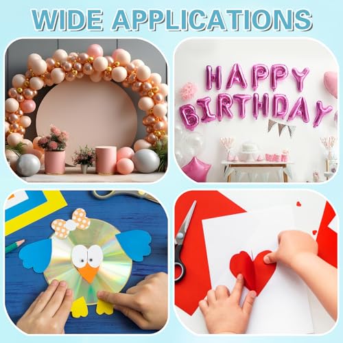 300Pcs Glue Points Dots 6mm Removable Balloon Glue Adhesive Dots (3 Count)
