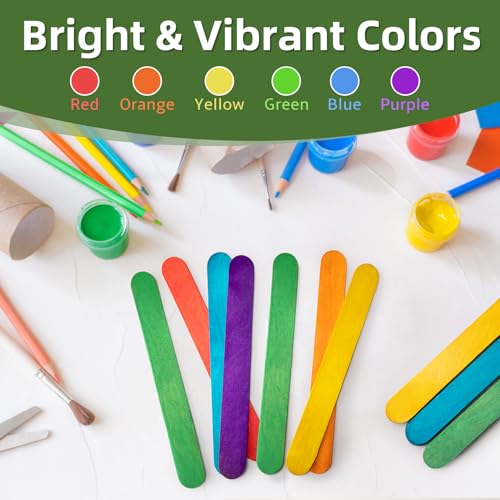 8 Inch Jumbo Craft Sticks (60 Count)