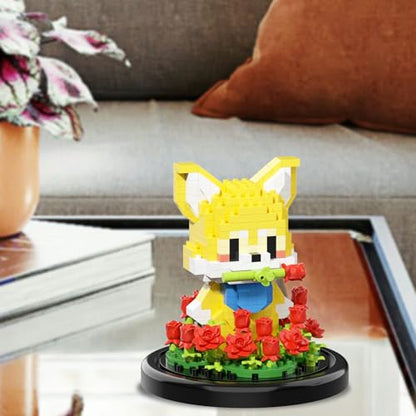 Artificial Flower Animal Toy Building Set for Adult