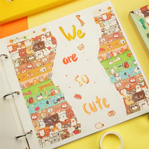 20 Rolls Cute Animals Washi Tape Set (20 Count)