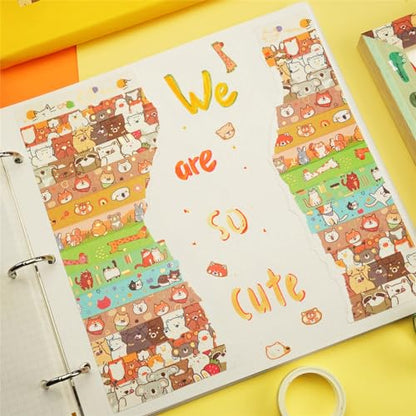 20 Rolls Cute Animals Washi Tape Set (20 Count)